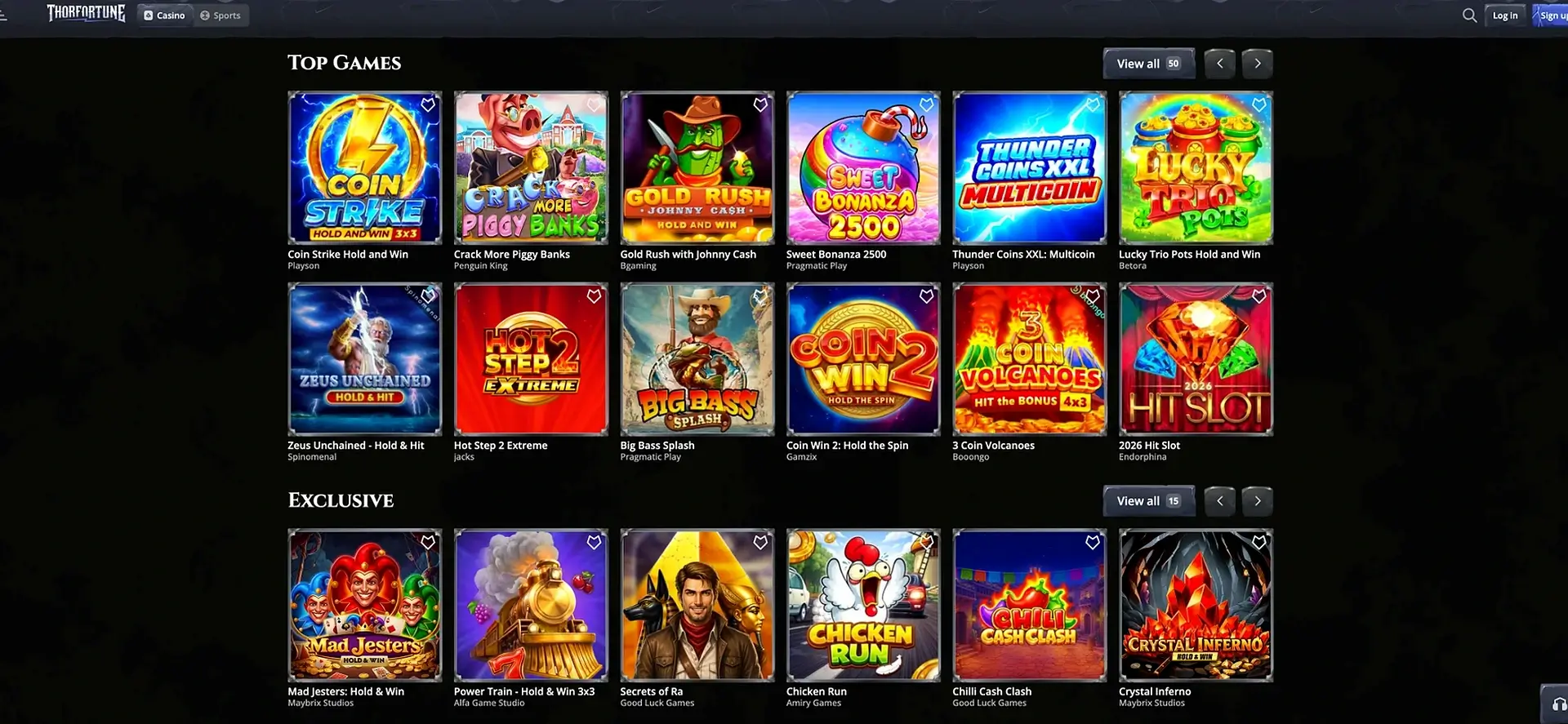 Thorfortune Giochi Top Ed Esclusivi